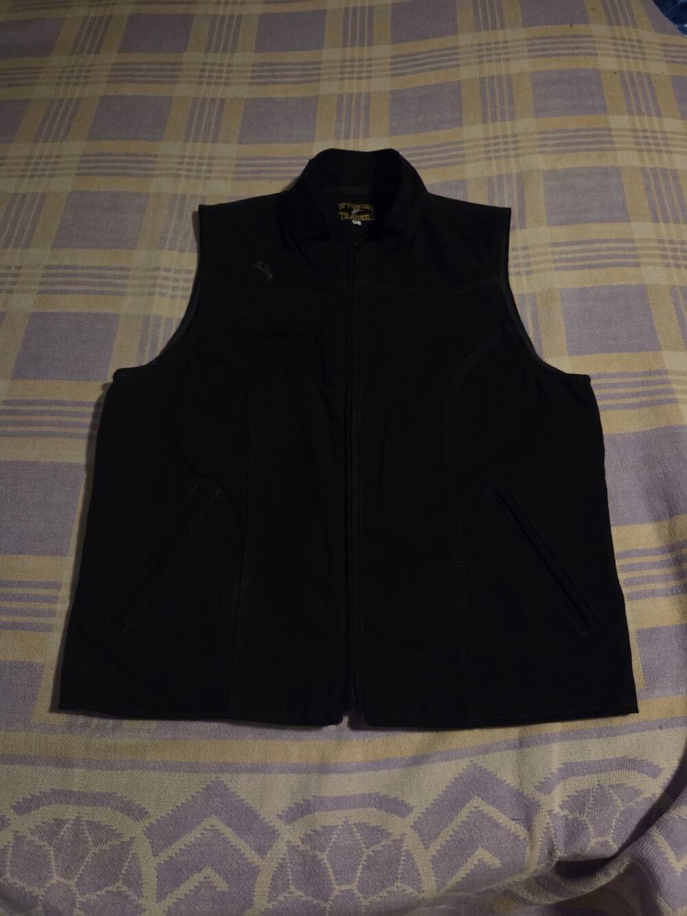 WYOMING TRADERS Cotton Canvas Concealed Carry Holster Vest Black Western Medium